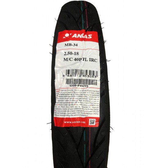 ANLAŞ İRC 2/50/18 DUBLEX M/C 40P DIŞ LASTİK ANLAŞ İRC 2/50/18 DUBLEX M/C 40P DIŞ LASTİK