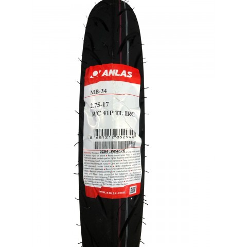 ANLAŞ İRC 2/75/17 DUBLEX M/C 41P DIŞ LASTİK