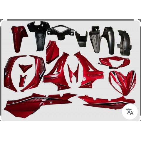 KUBA EGE 100 KAPORTA SETİ KIRMIZI KOMPLE