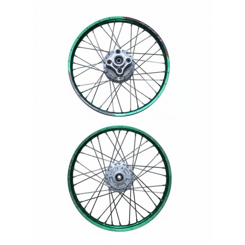 RİDEİT ÖN 17 DİSKLİ ARKA 19 JANT TAKIMI YEŞİL