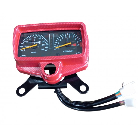 CG KM SAATİ KIRMIZI CERCEVELİ DEVİR SAATİ TELLİ