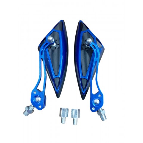 CG CUP SCOOTER ÜÇGEN AYNA MAVİ MODİFİYE