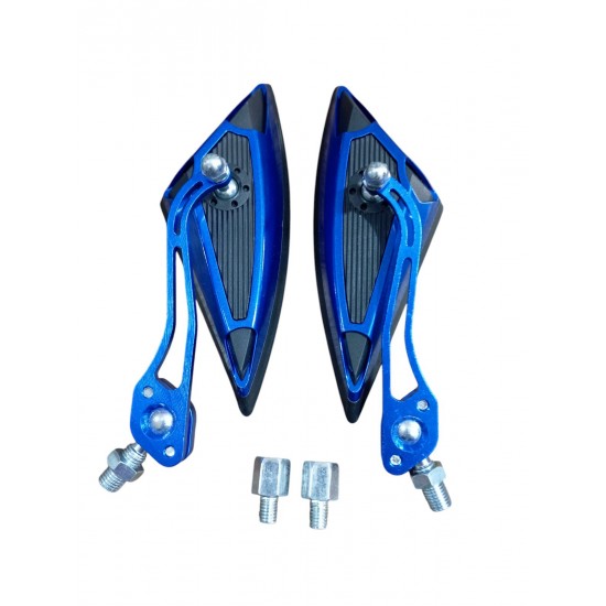 CG CUP SCOOTER ÜÇGEN AYNA MAVİ MODİFİYE