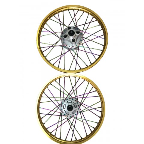 CG ÖN 17 DİSKLİ ARKA 19 JANT TAKIM SARI TELLER GÖKKUŞAGI