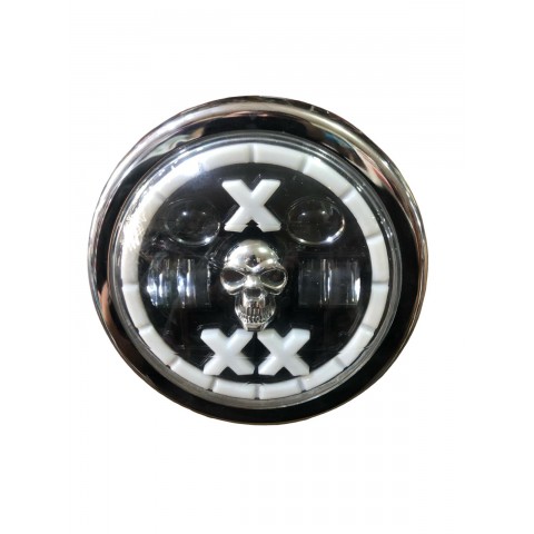 ÖN FAR YUVARLAK KOMPLE  KURU KAFA DESENLİ