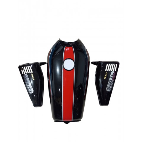 CG ÇITA 125 BENZİN DEPOSU VE YAN KAPAK SİYAH ŞERİTLİ